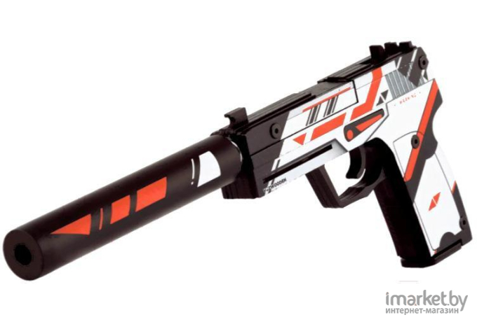 Игрушка VozWooden Пистолет Active USP-S азимов (деревянный резинкострел) [2002-0401]