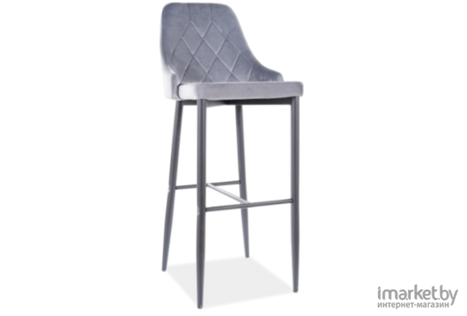 Барный стул Signal TRIX B H-1  New серый/черный [TRIXBH1VCSZ]