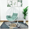 Подвесное кресло Afina garden AFM-168A-XL White/Green