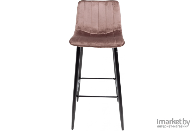Барный стул Aks Home Ultra велюр коричневый HLR-49/черный
