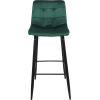 Барный стул AksHome Stella велюр зеленый HLR57/черный