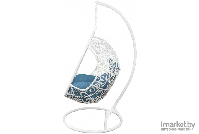 Кресло подвесное детское AksHome Bali белый/синий