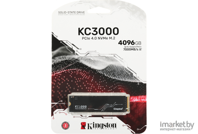 SSD диск Kingston M.2 2280 4Tb [SKC3000D/4096G]