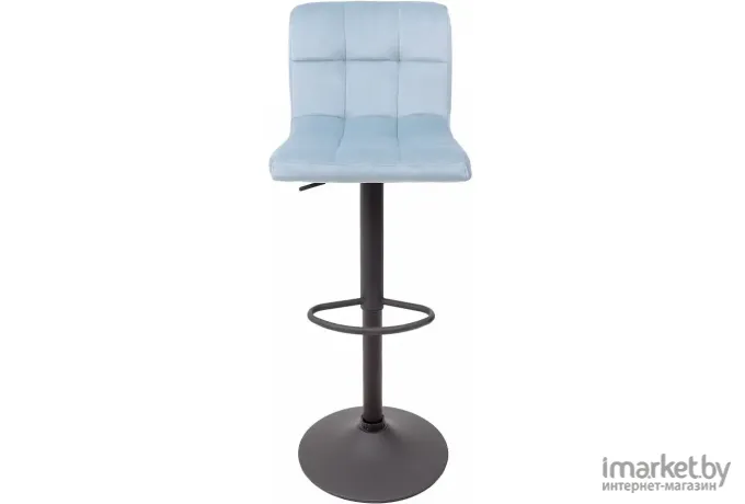 Барный стул AksHome Logos пыльный голубой велюр HCJ-43/черный