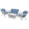 Комплект садовой мебели Afina garden LV-520 White/Blue [LV-520 White/Blue]