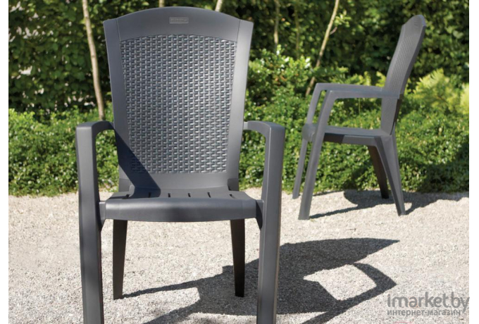 Садовый стул Keter Minnesota dinning chair grap 060 графит [213717]