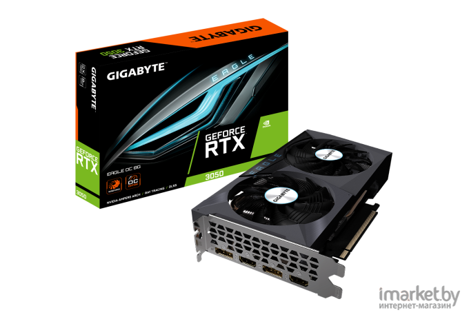 Видеокарта Gigabyte NVidia GeForce RTX 3050 8G [GV-N3050EAGLE OC-8GD]