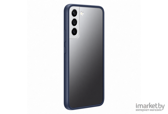 Чехол для телефона Samsung Galaxy S22+ Frame Cover темно-синий/прозрачный [EF-MS906CNEGRU]