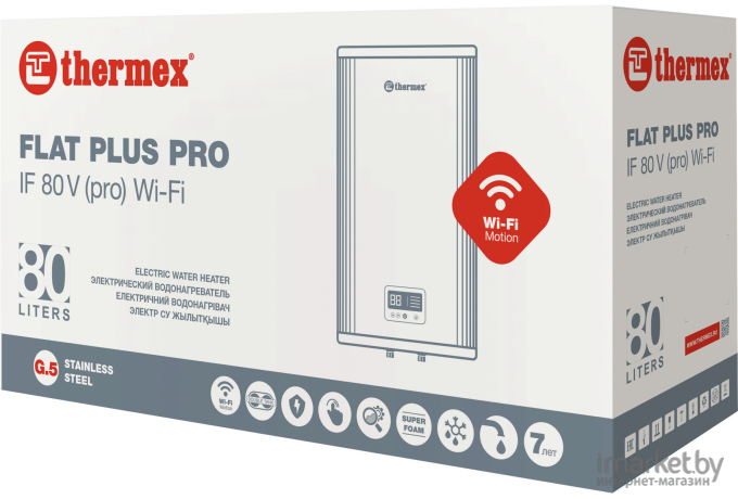 Водонагреватель Thermex IF 80 V Pro Wi-Fi (белый)