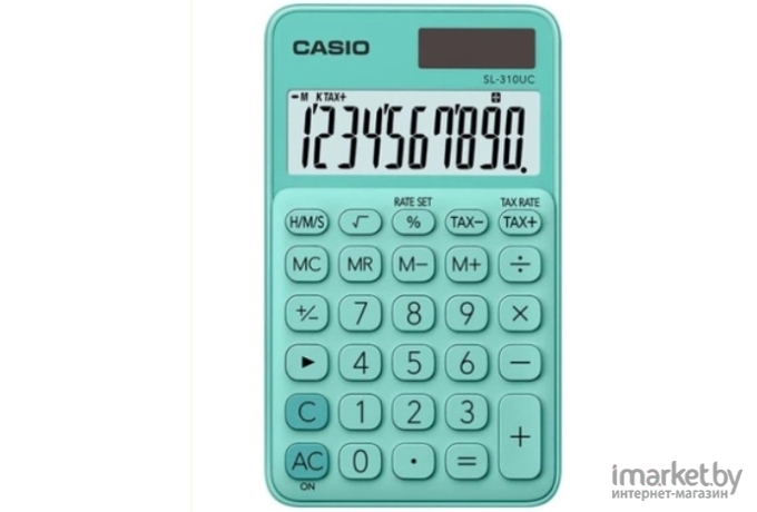 Калькулятор Casio SL-310UC-GN-W-EC (зеленый)