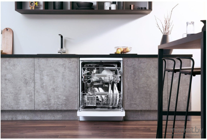 Посудомоечная машина Hotpoint-Ariston HFC 3C26 F полноразмерная белый (869991605710)