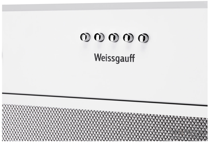 Вытяжка встраиваемая Weissgauff BOX 850 WH управление: кнопочное 1 мотор белый (429192)