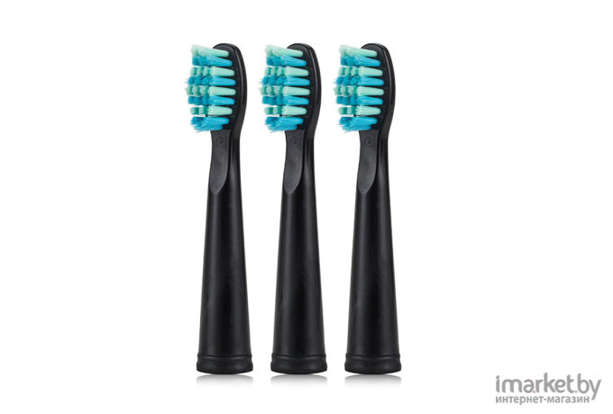 Сменные насадки для электрощеток Infly 3 pack toothbrush head black P20C