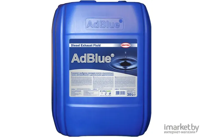 Реагент Sintec AdBlue для снижения выбросов оксида азота 20л (805)