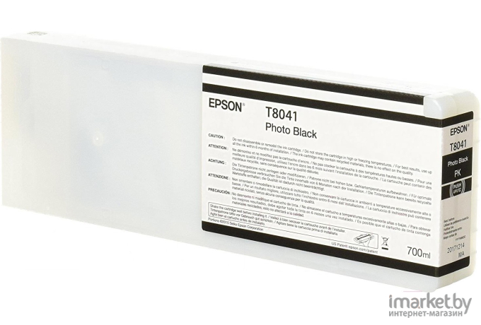 Картридж струйный Epson C13T804100 черный