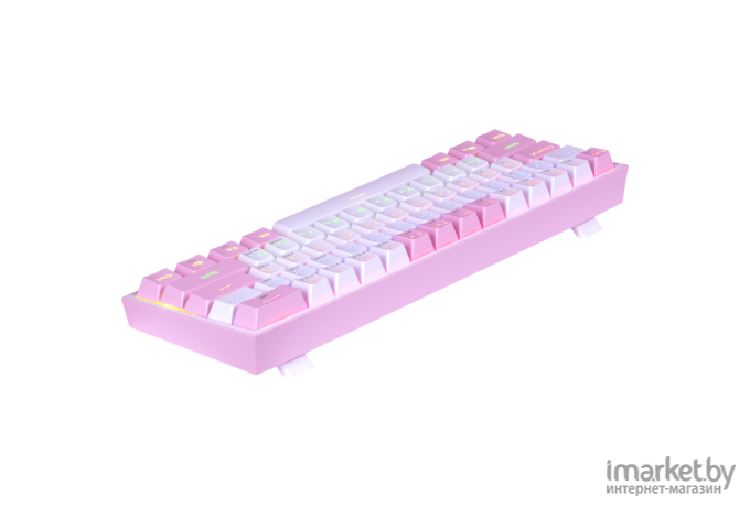 Клавиатура Redragon Fizz 70672 розовый/белый