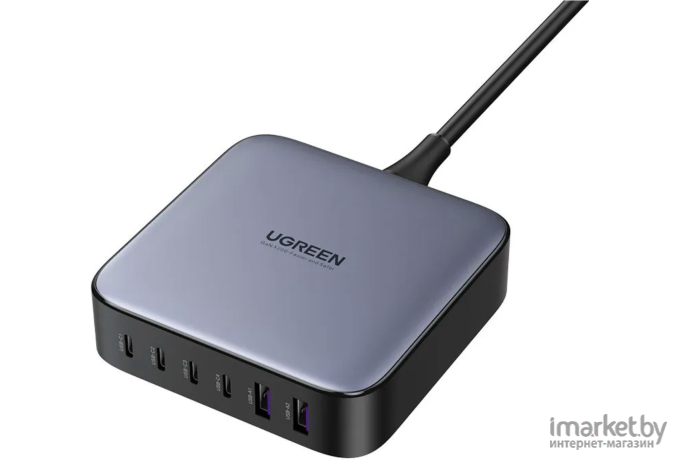 Сетевое зарядное устройство UGREEN CD271-40914 GaN 200W Desktop Charger, 6 портов