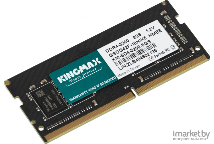 Оперативная память Kingmax 8GB DDR4 SODIMM PC4-25600 (KM-SD4-3200-8GS)