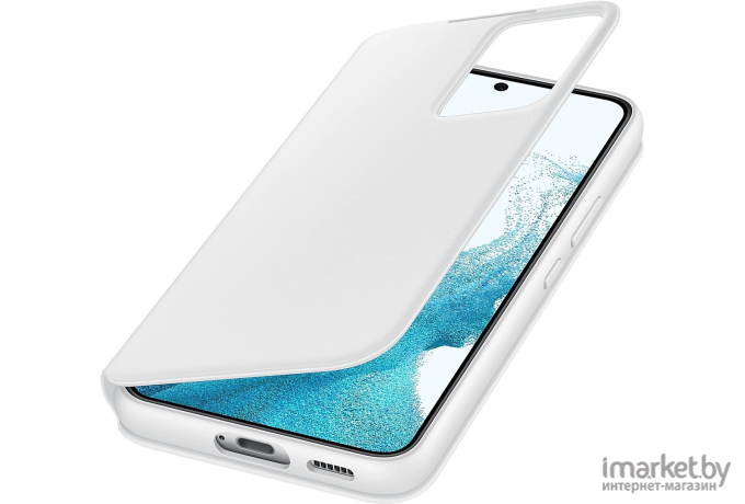 Чехол для телефона Samsung Smart Clear View Cover для S22 (белый)
