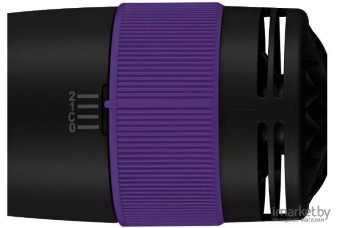 Фен-щетка Kitfort KT-3236-1 черный/фиолетовый