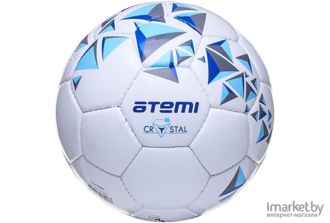 Мяч футбольный Atemi Crystal р.5 белый/темно-синий