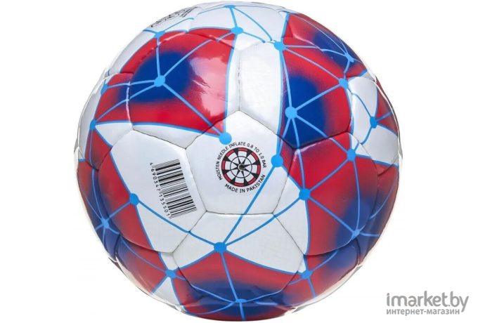 Мяч футбольный Atemi Spectrum р.4 белый/синий/красный