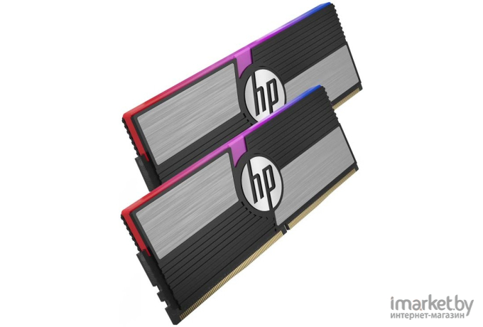 Оперативная память HP DDR4 DIMM 32Gb PC25600 3200Mhz 16-20-20-38 V10 RGB с радиатором (48U47AA)