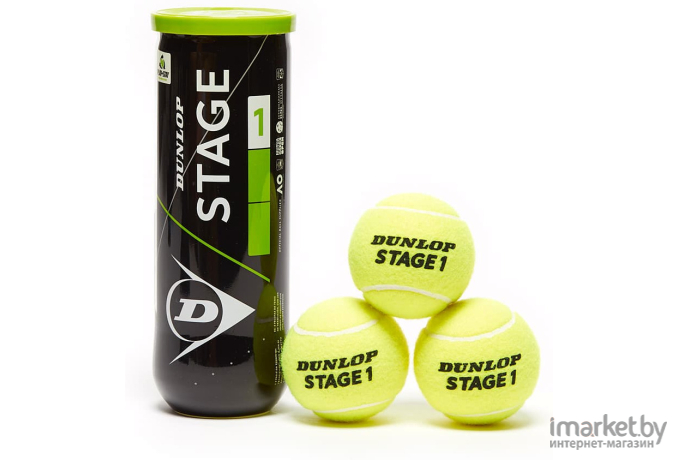 Мячи для большого тенниса Dunlop Stage 1 3шт (622DN601338)