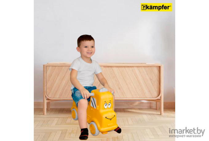 Детская качалка-трансформер Kampfer Smart Driver желтый