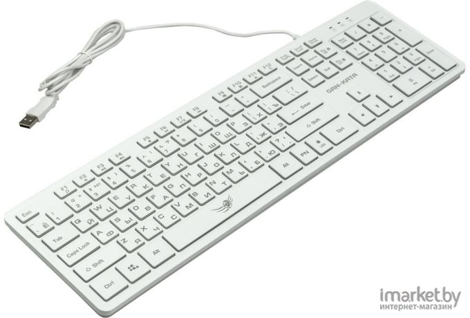 Клавиатура + мышь Dialog KMGK-1707U White