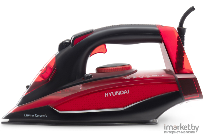 Утюг Hyundai H-SI01339 черный/красный