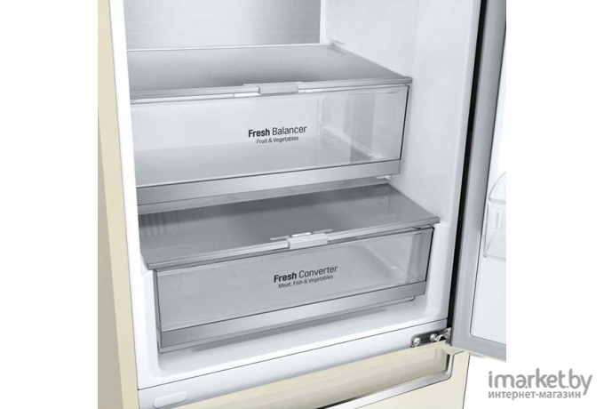 Холодильник LG GC-B459SEUM Бежевый