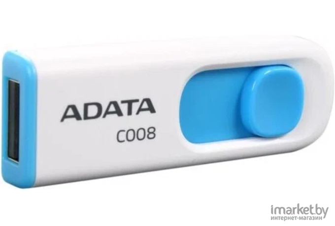 Накопитель USB-Flash (флешка) A-Data Classic C008 64GB White/Blue