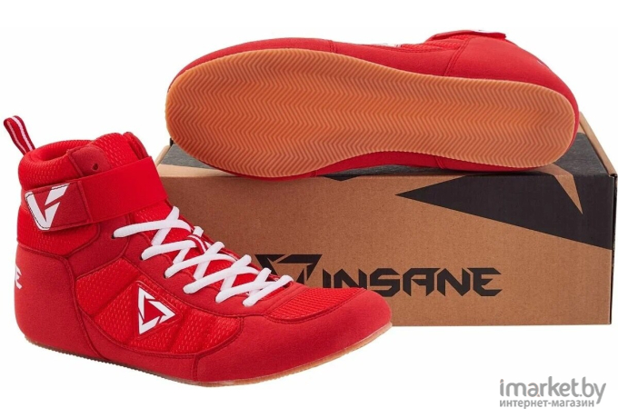 Обувь для бокса Insane Rapid IN22-BS100 р.46 красный