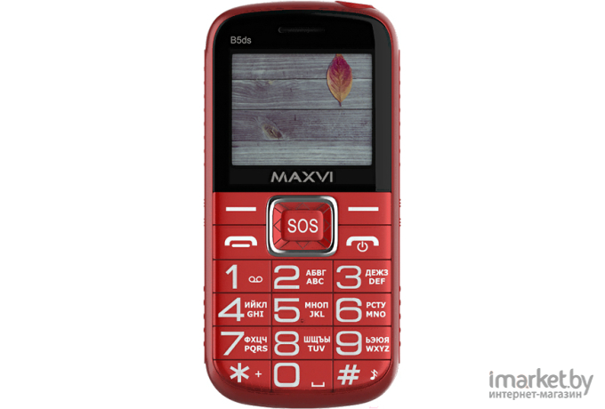 Мобильный телефон Maxvi B5ds Red