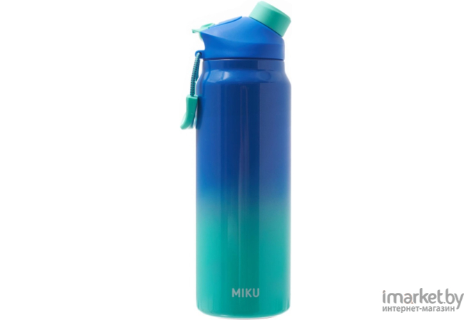 Фляга-термос Miku 950 мл (голубой/бирюзовый)