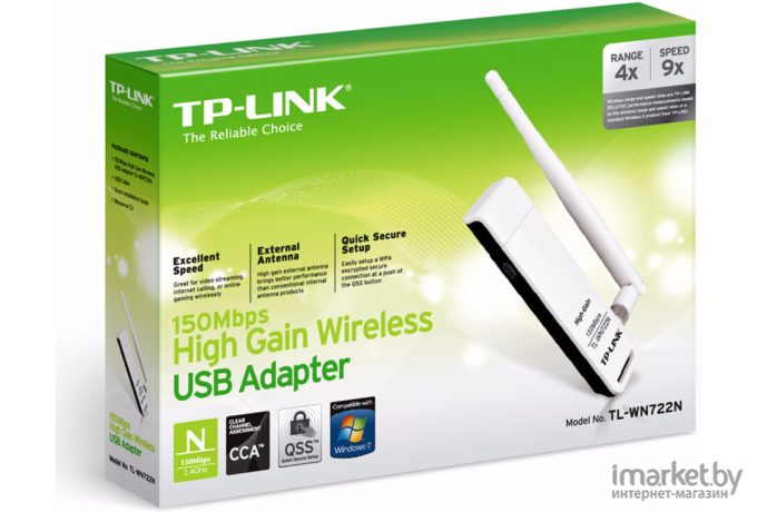Беспроводной адаптер TP-Link TL-WN722N