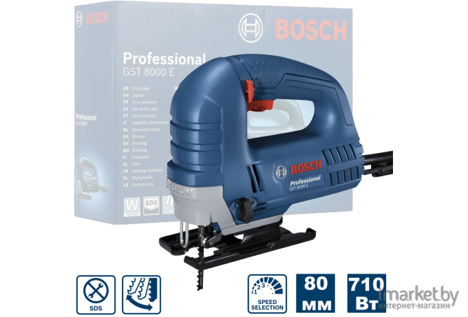 Профессиональный электролобзик Bosch GST 8000 E Professional (0.601.58H.000)